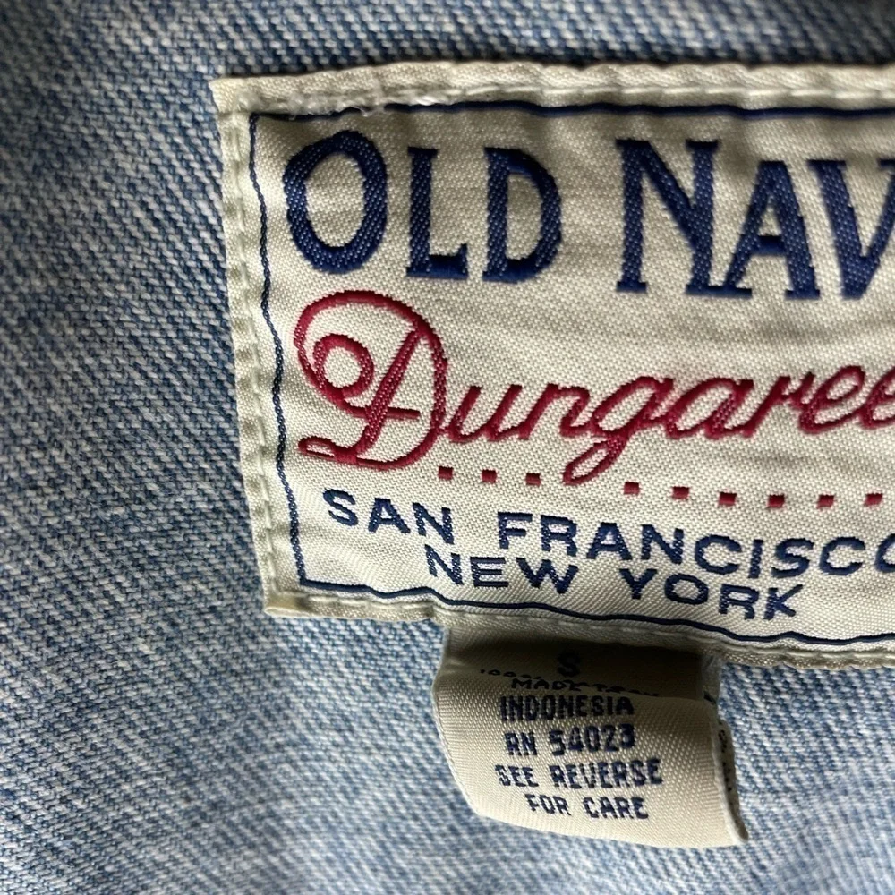 1990s Vintage Gap denim Absolut Vodka Promo Jacket small - Picture 3 of 7
